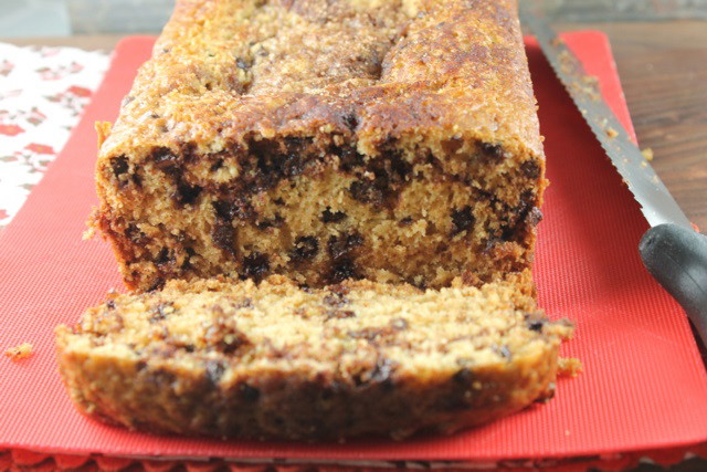 GLUTEN-FREE PUMPKIN CHOCOLATE CHIP BREAD