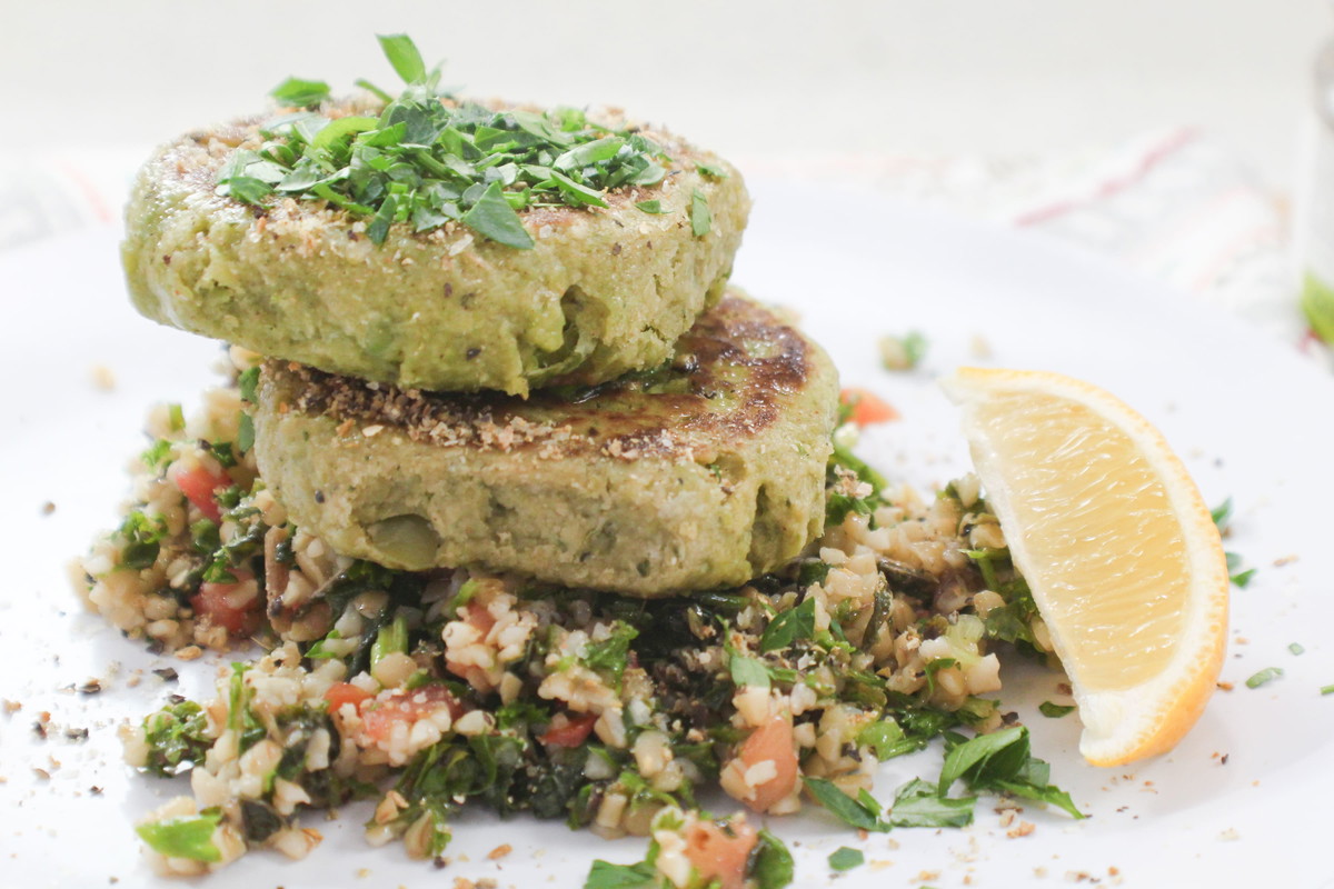 HERBED WHITE BEAN CAKES