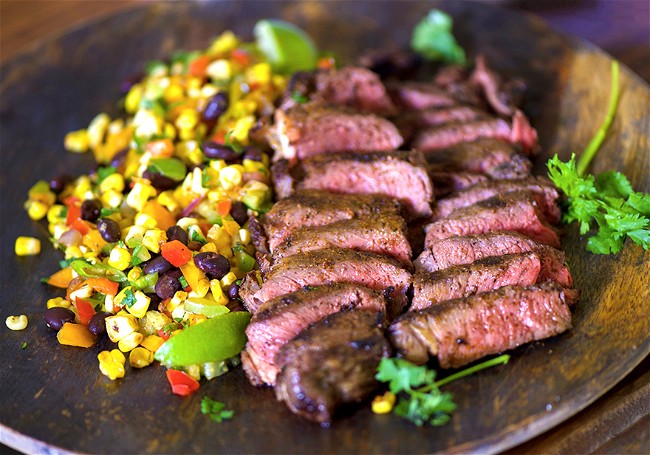 Image of Mexican Style Grilled New York Strip Steaks