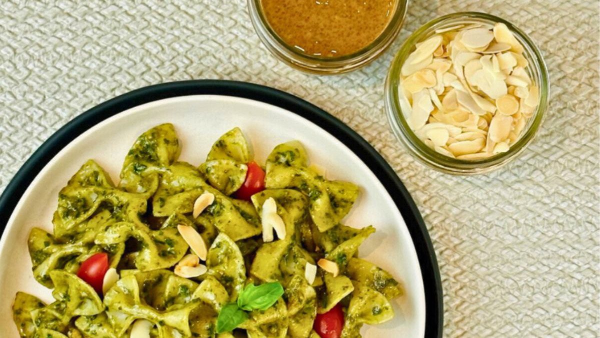 Image of Fresh Basil Almond Pesto