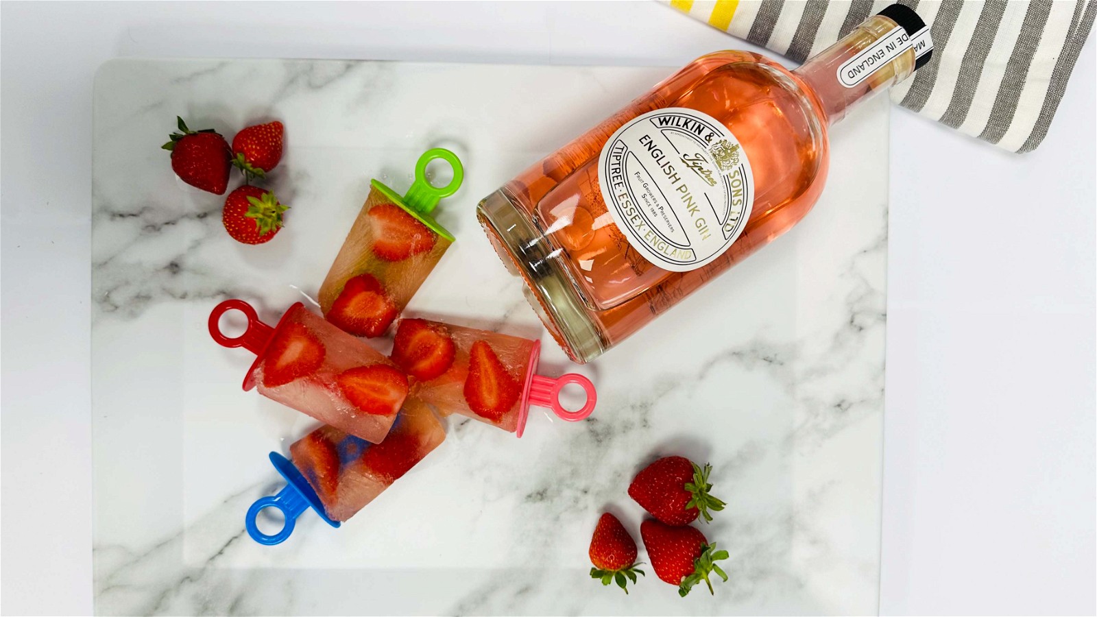 Image of Pink Gin Ice Lollies