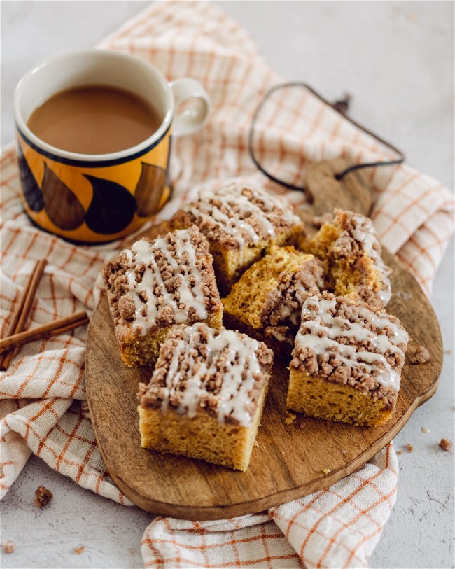 Image of Pumpkin Coffee Cake with Maple Glaze