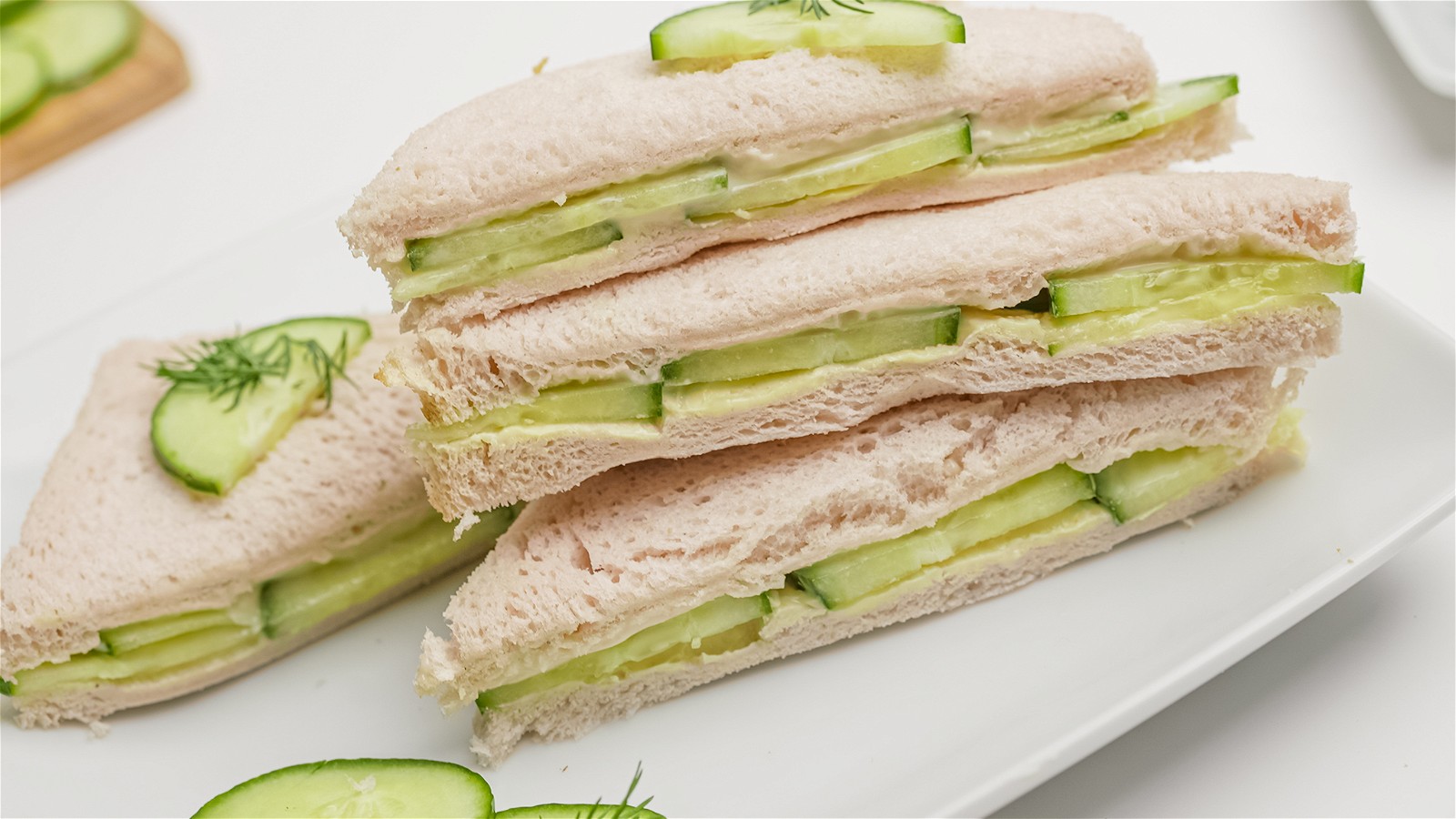 Image of Crustless Cucumber Sandwiches