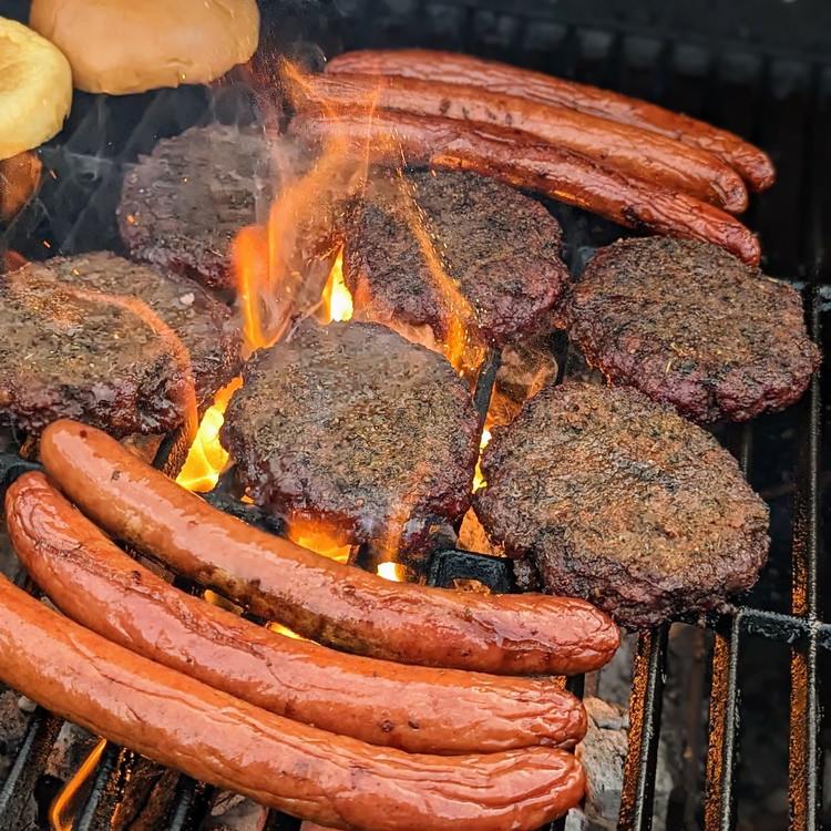 Image of Smoke the burgers indirectly until they reach 130° internally (about 30 minutes). Then, crank up your grill to high heat and sear the burgers over the flame until they reach your desired doneness, flipping once and topping with cheese to...