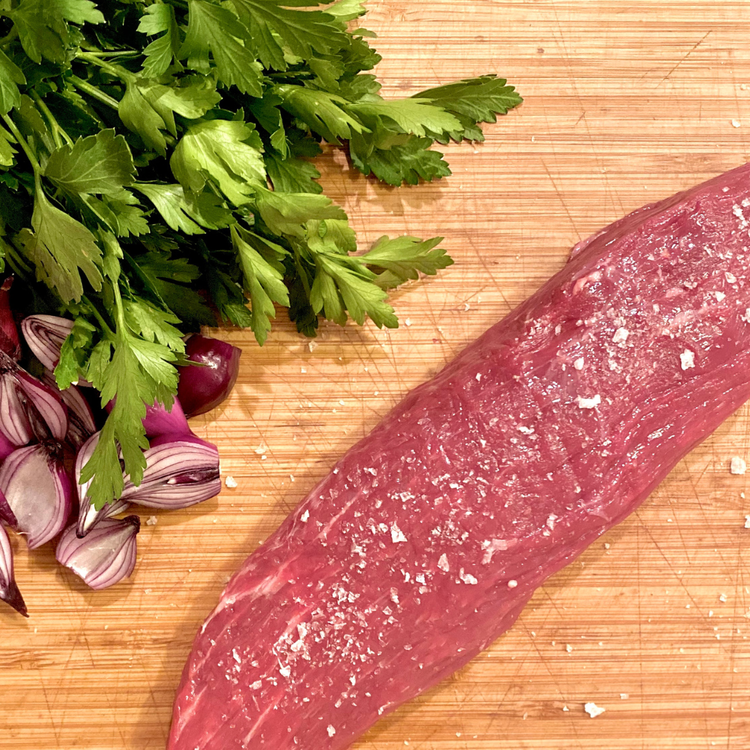 Image of Pull your Bistro Filet from the fridge about 30 minutes before you plan to start cooking, salt generously on both sides, and let it rest.