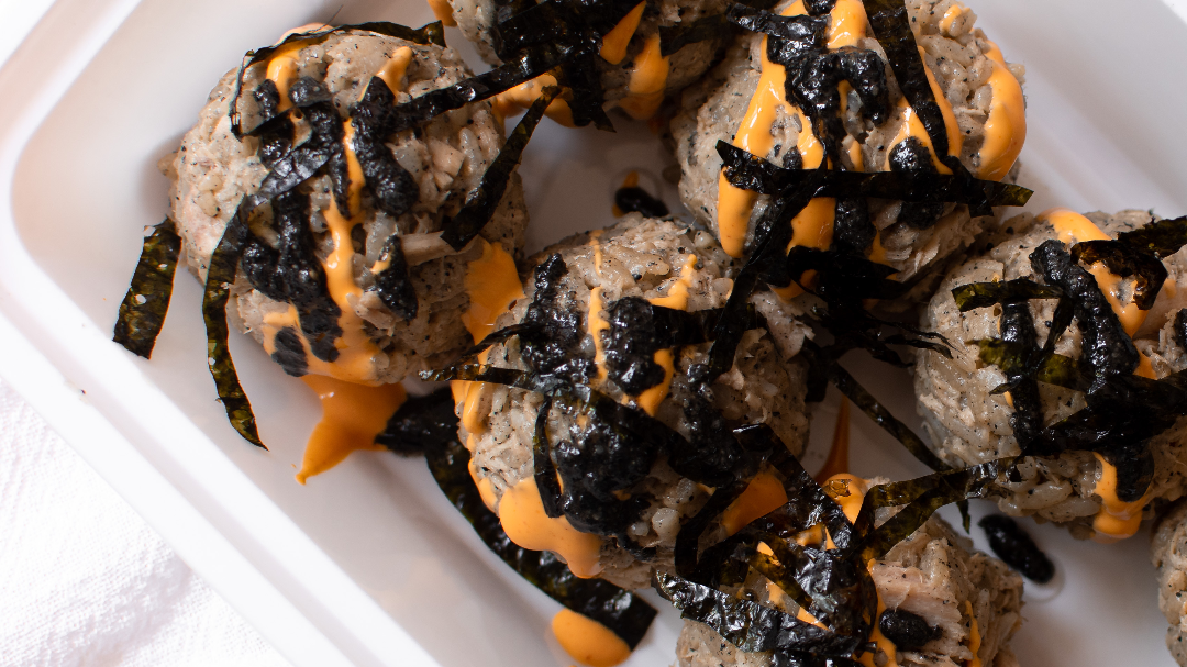 Image of Black Sesame Sushi Balls