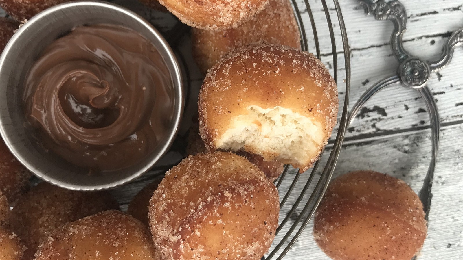 Image of Churrosbollar med nutelladipp