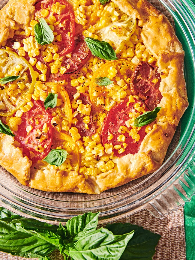 Image of Tomato, Corn, & Cheddar Galette