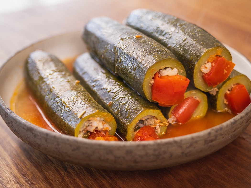 Andy Cooks - Stuffed Zucchinis