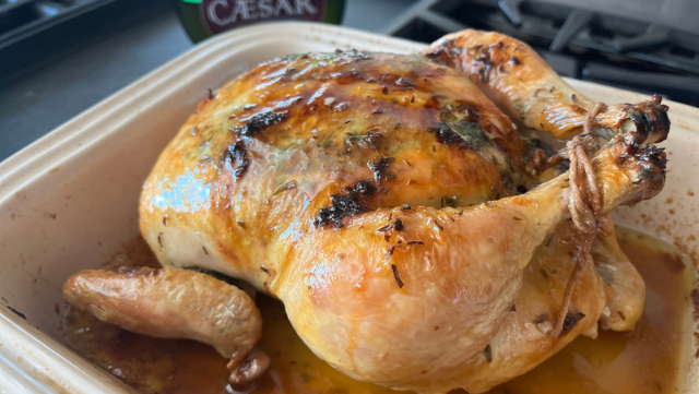 Image of Roasted Tarragon Chicken w/Brandy