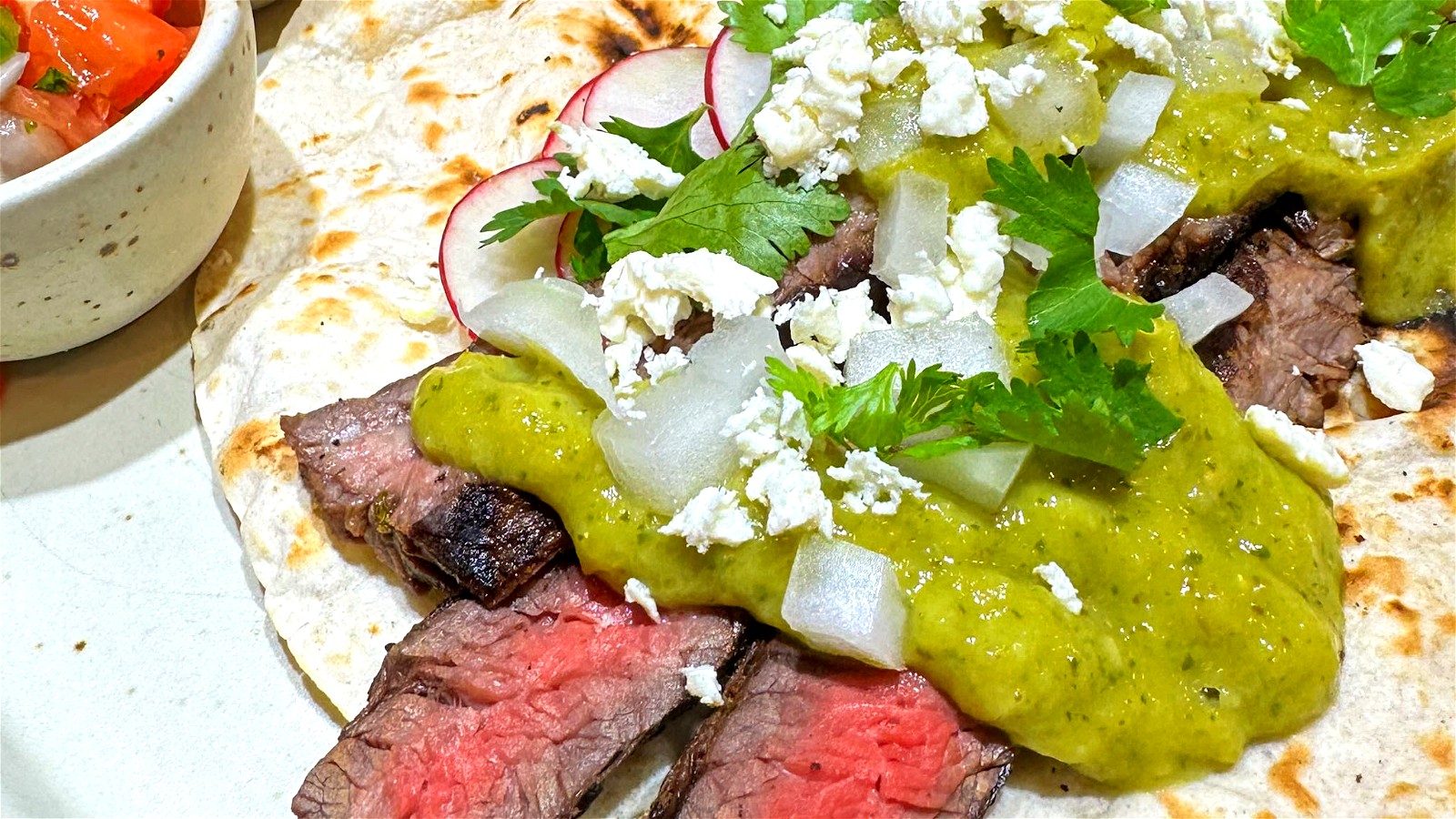 Image of Bison Carne Asada with Creamy Roasted Salsa Verde