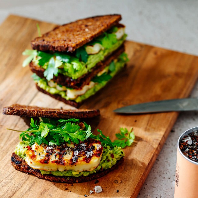 Image of Avocado Halloumi Sandwich