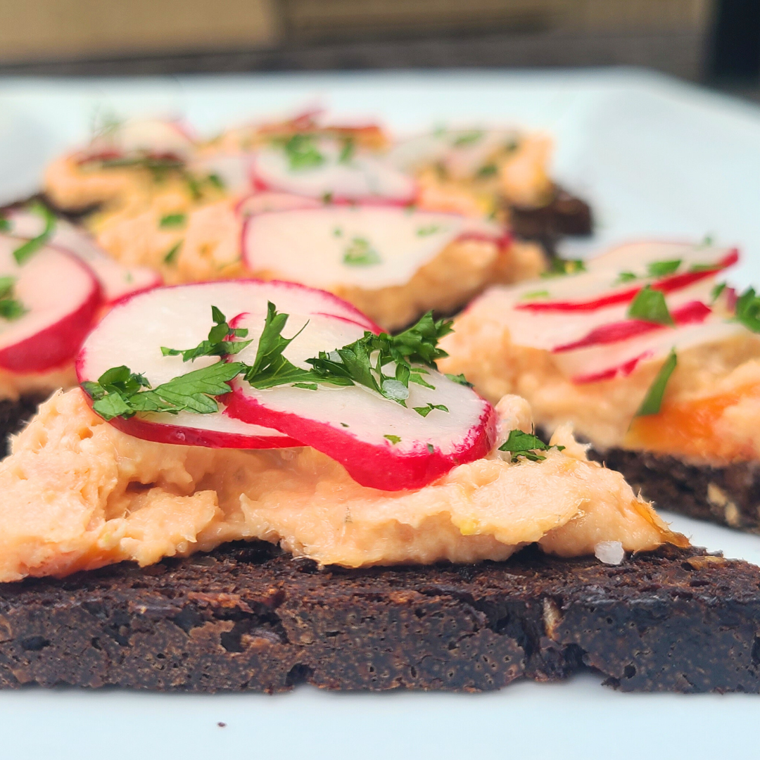 Smoked Trout with Wasabi on Toast