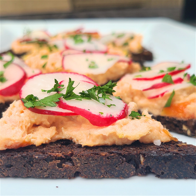 Image of Smoked Trout with Wasabi on Toast 