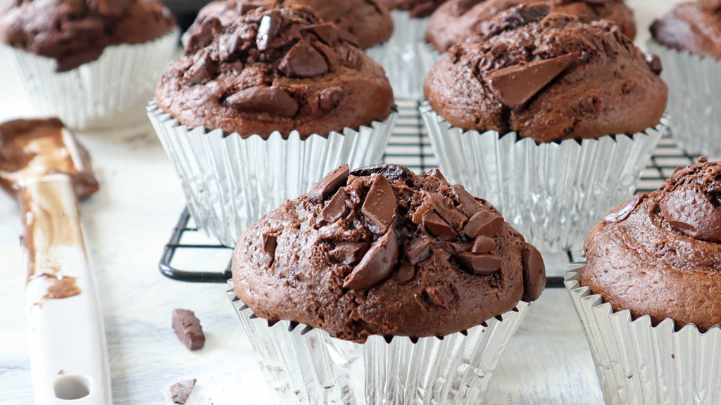 Image of Ultimate double chocolate blender muffins