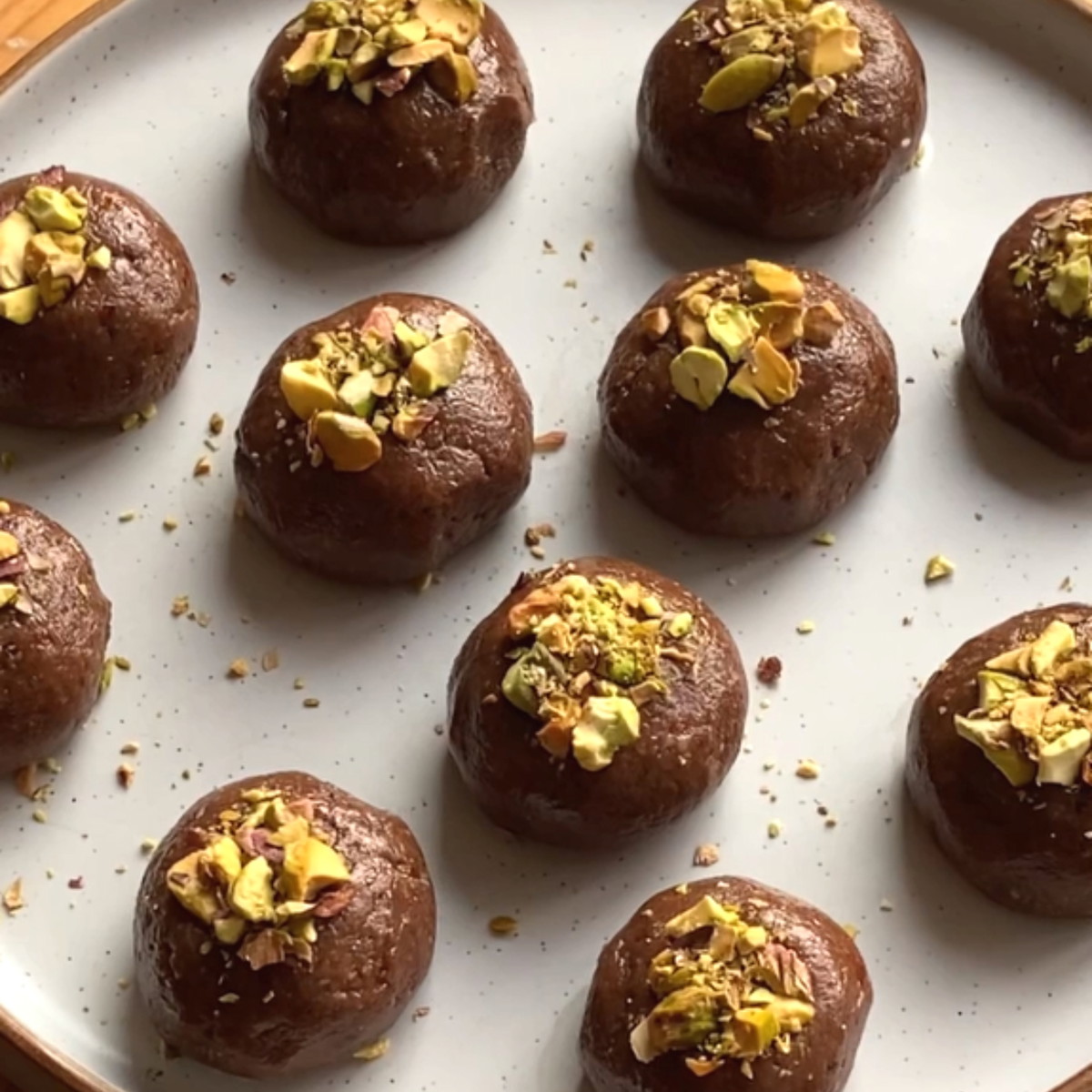 Chocolate Pistachio Protein Balls