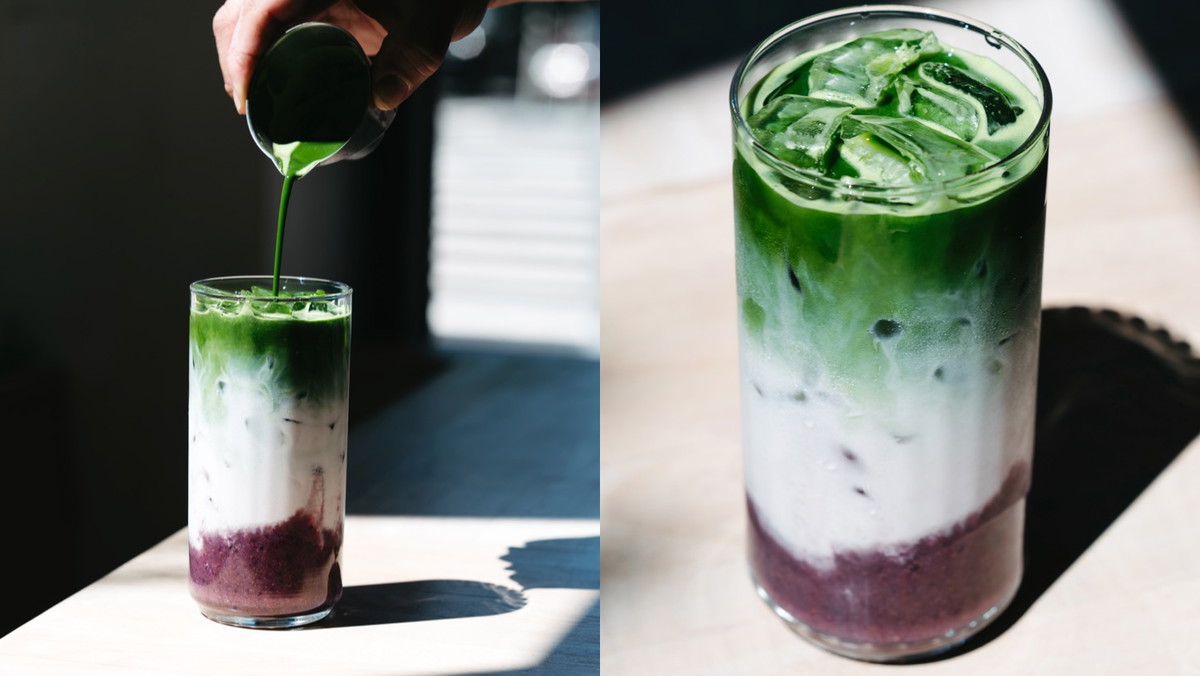 Ube Matcha Latte