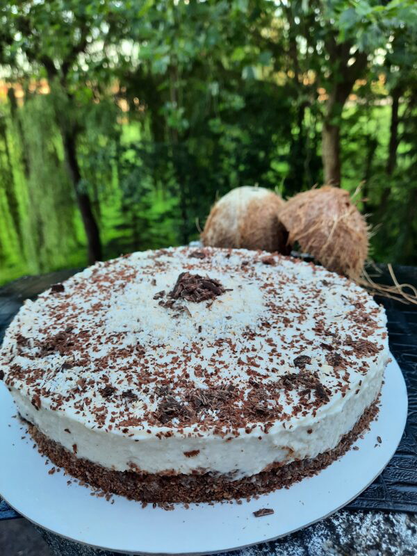 Exotische Kokos-Schoko-Torte