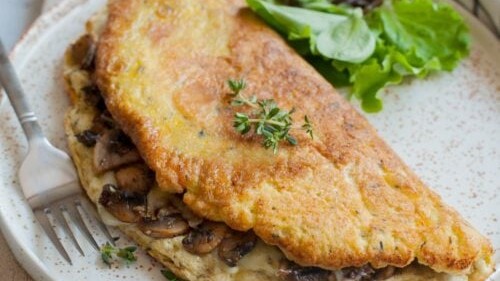 Image of Oyster Mushroom Omelette Recipe