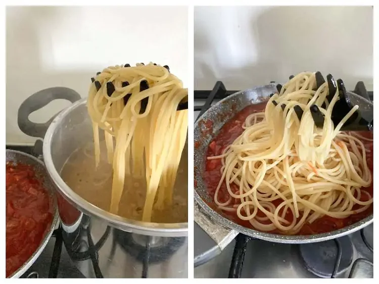 Image of Step 5) – Meanwhile, cook spaghetti in plenty of salted water...