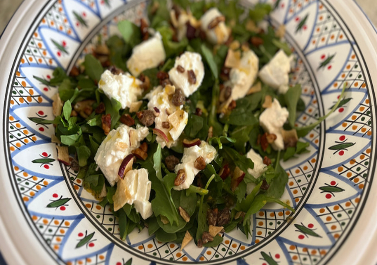 Image of Crispy Lettuce with Burrata and Mint 