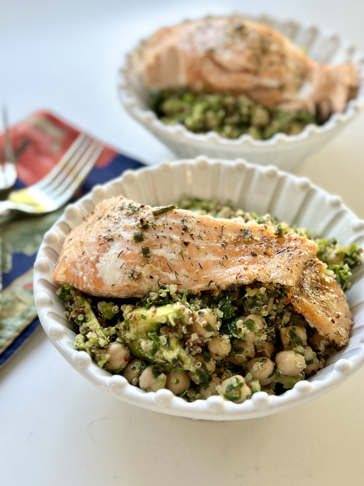 Quinoa Kale Salad with Lemon Dressing