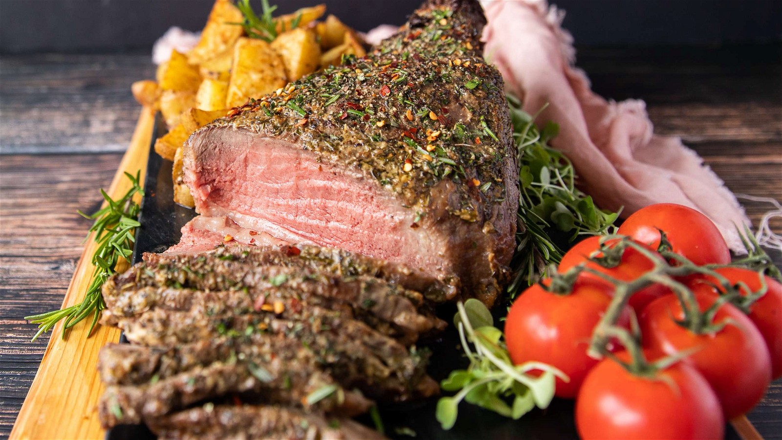 Image of Mustard and Herb Top Sirloin Roast