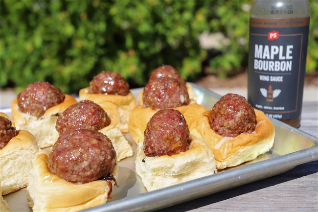 Image of Maple Bourbon Meatball Sliders