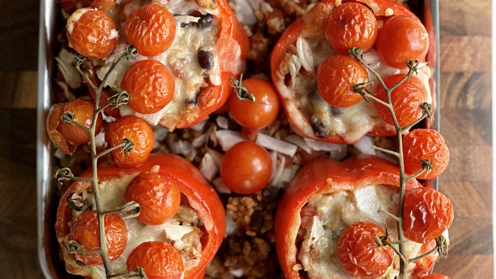 Image of Ground Turkey Stuffed Peppers