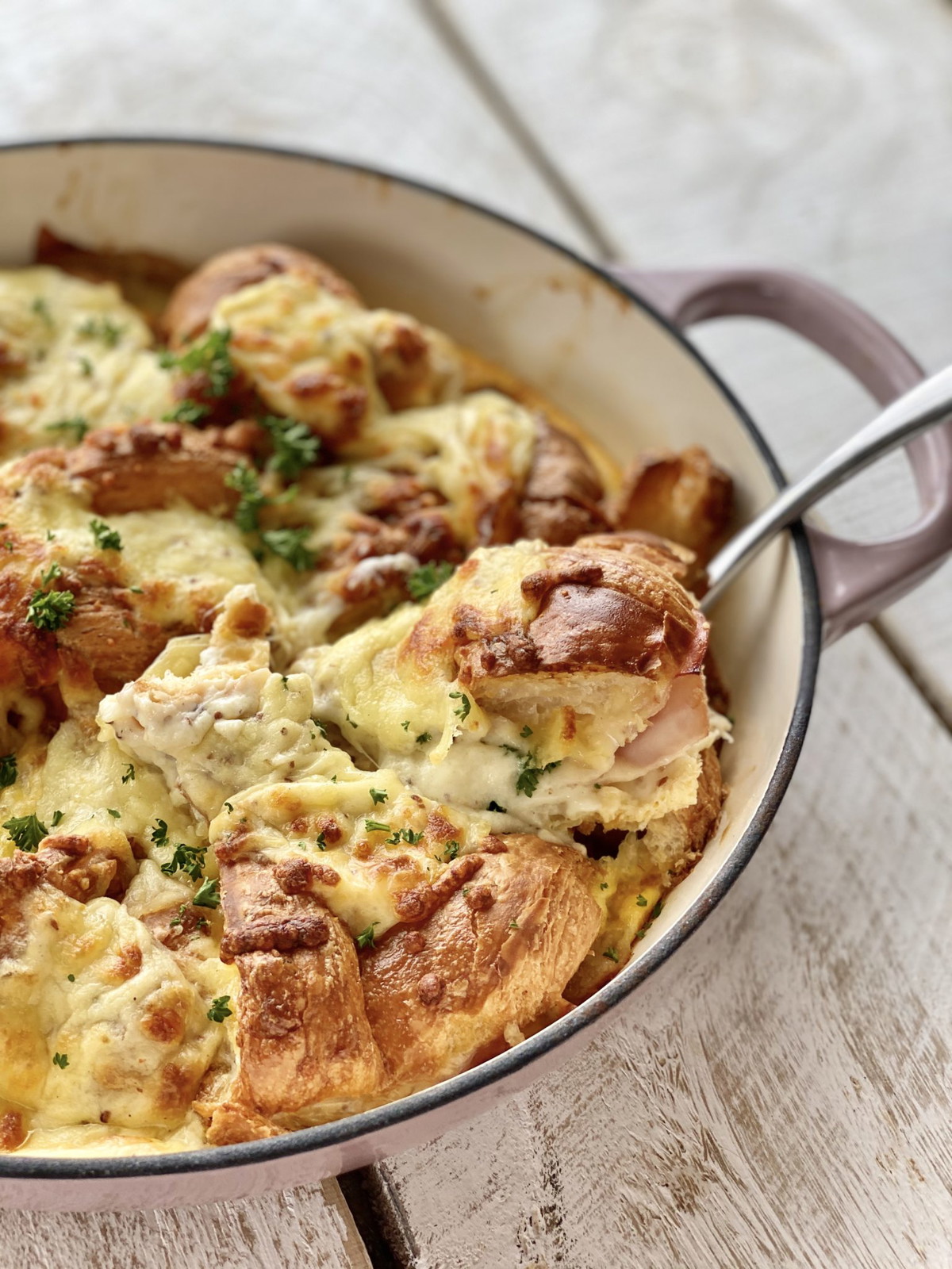 Croque Monsieur Croissant Bake