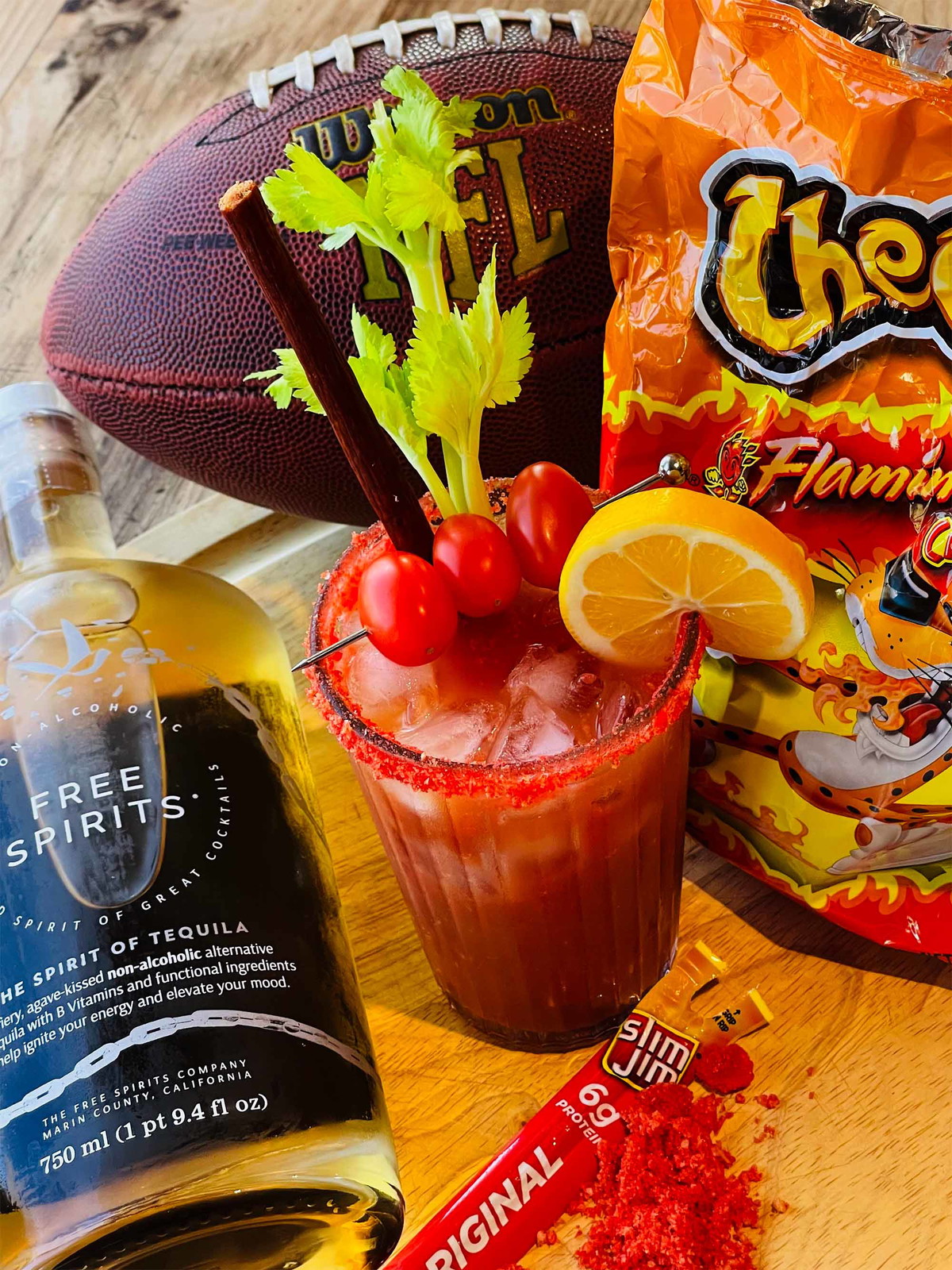 Flamin Hot Cheetos Bloody Maria (Non-Alcoholic)