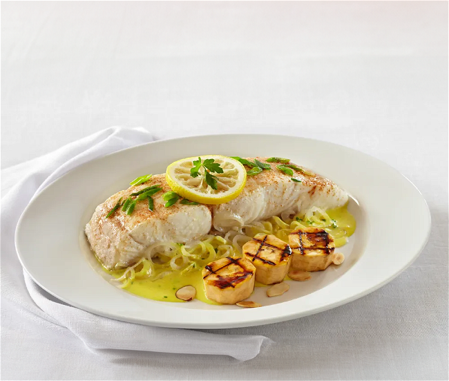 Image of Lemon Butter Black Grouper & Grilled Plantains