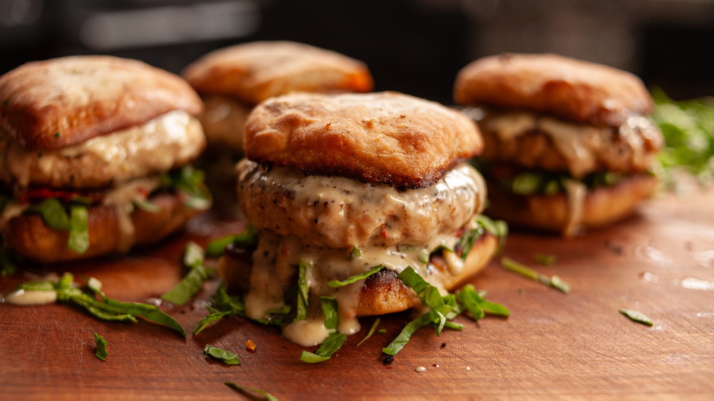 Image of Chicken Alfredo Burger