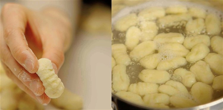 Image of To cook the gnocchi, bring a large pot of salted...