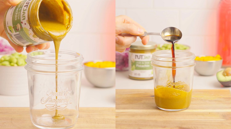 Image of Prepare the dressing by whisking all the ingredients in a bowl or jar.