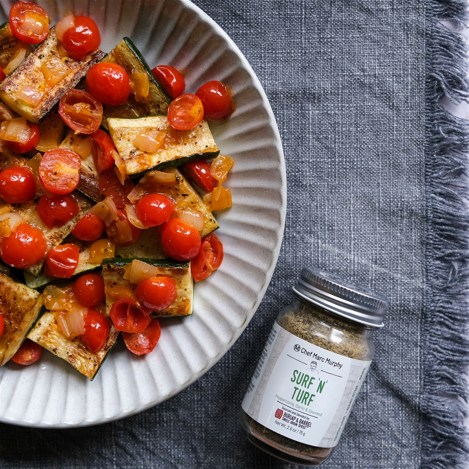 Image of Roasted Zucchini with Tomato Vinaigrette