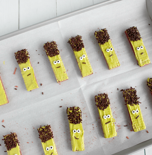 Image of Scary Adorable Halloween Frankenstein Cookies