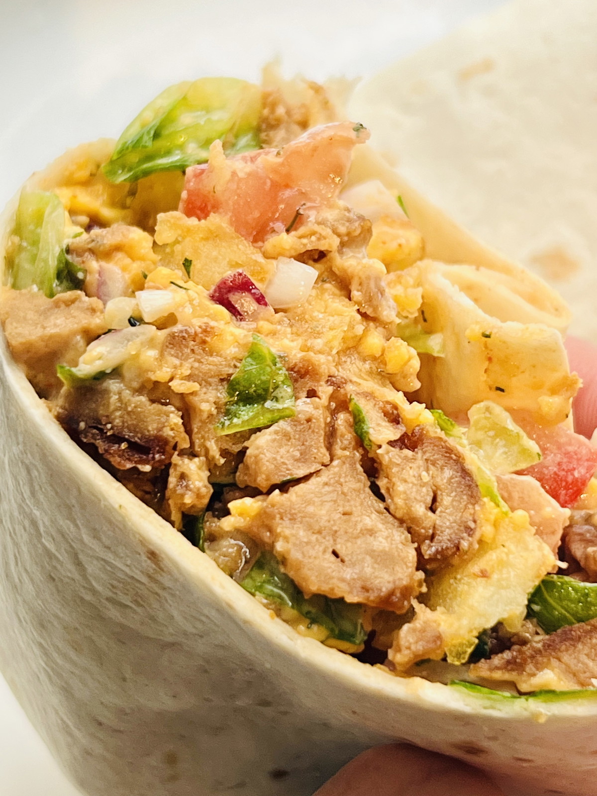 Chopped Cheeseburger Wrap