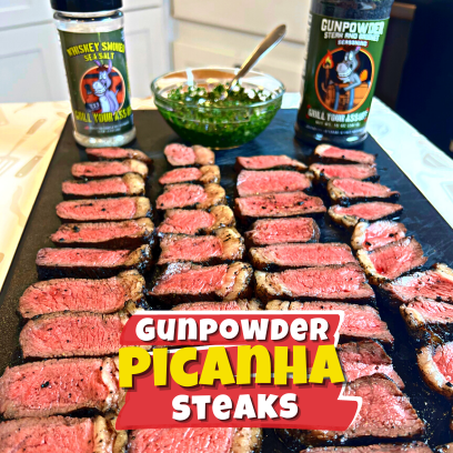 Image of Gunpowder Picanha Steaks with Chimichurri