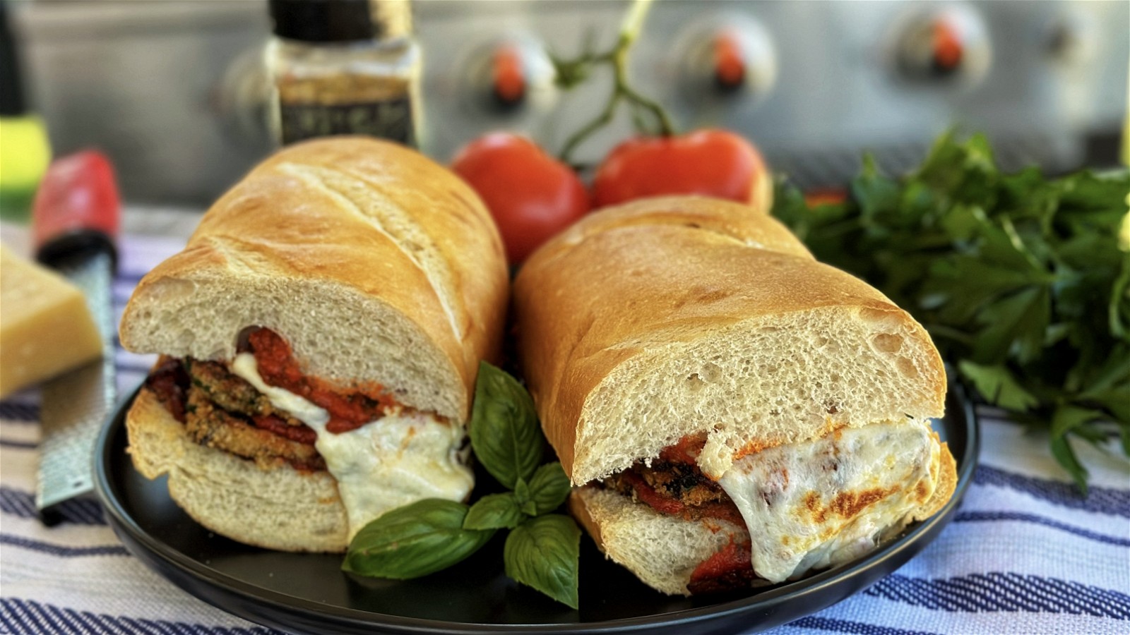 Image of Eggplant Parmesan Sandwich