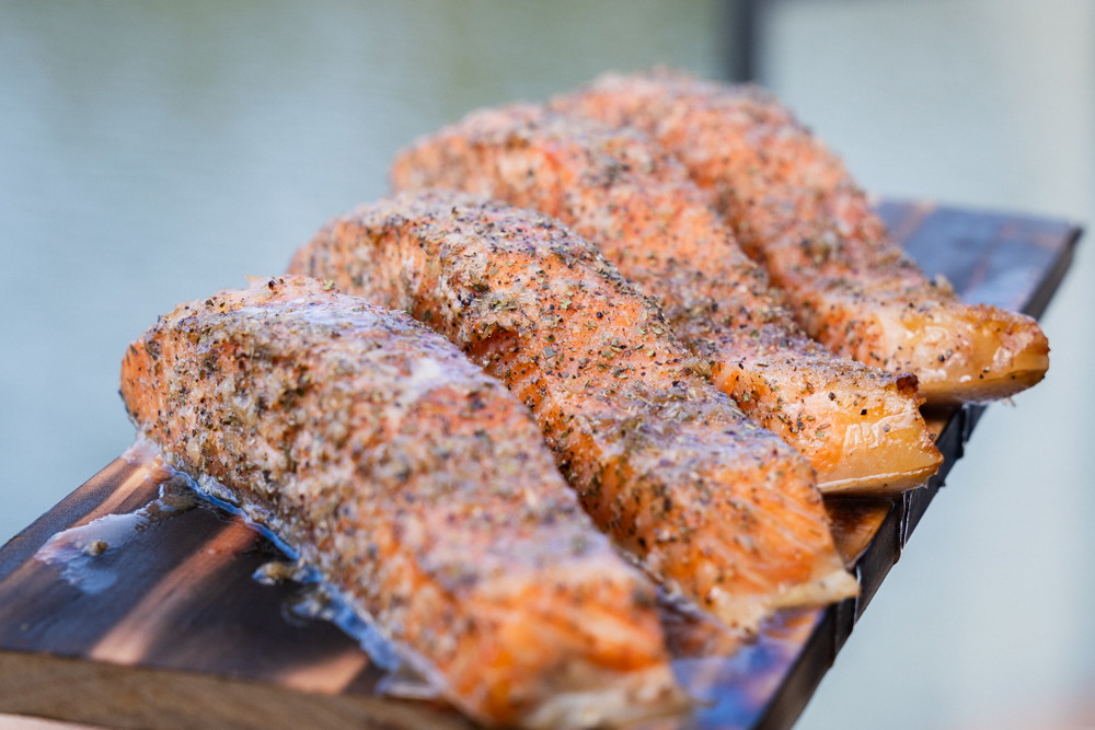 Hot smoked salmon