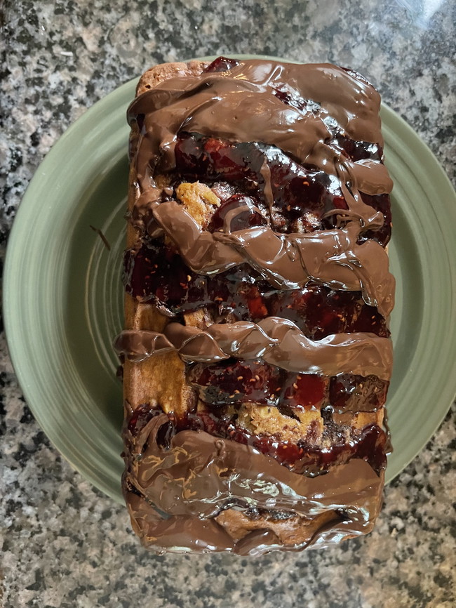 Image of Dark Chocolate Raspberry Banana Bread