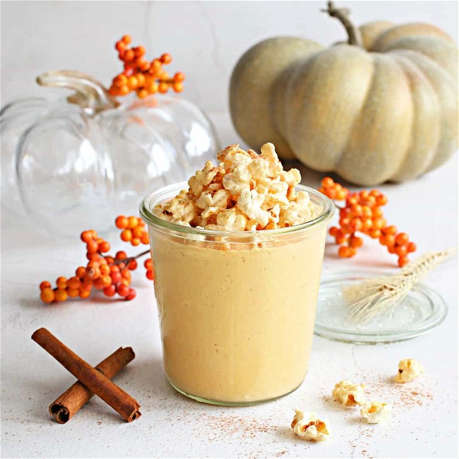Image of Popcorn Topped Pumpkin Smoothie