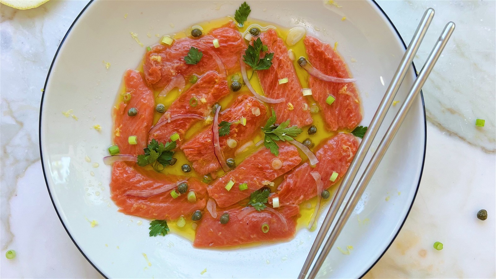 Image of Sockeye Salmon Crudo