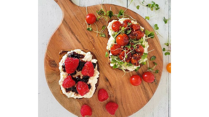 Image of Sweet Summer Toast with Blueberry Bourbon Pecan Jam