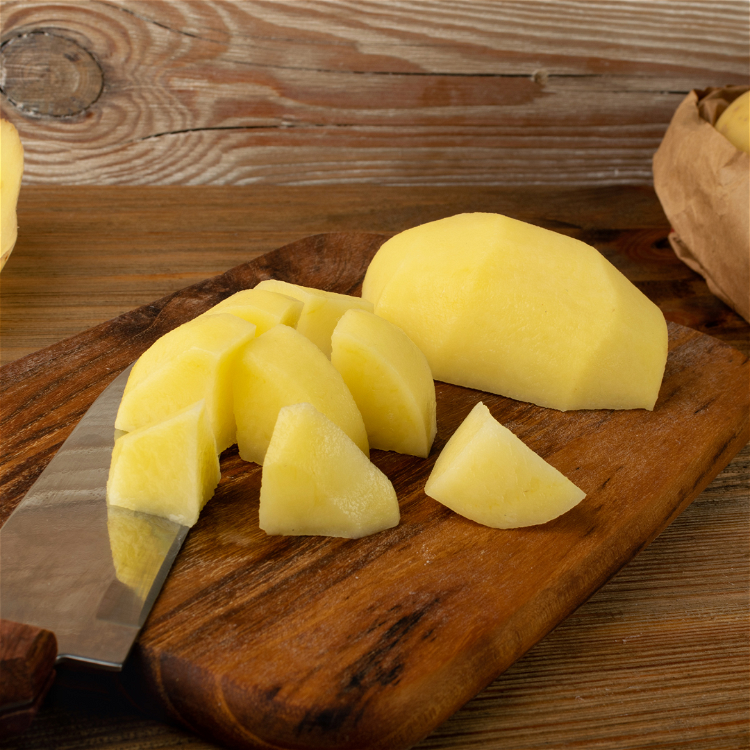Image of Chop potatoes into quarters