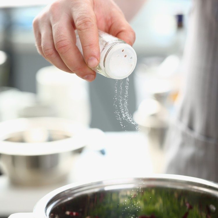 Image of Add water gradually then salt or coconut amino
