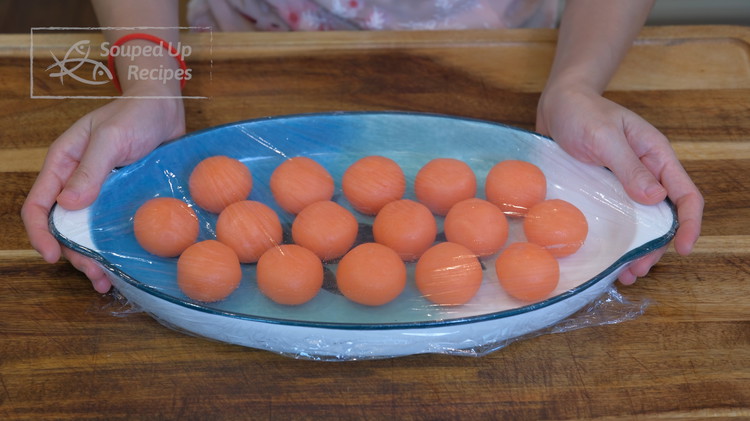 Image of Once done, cover them and place them in the freezer for 2 hours. We are not trying to freeze them. We just want to keep them nice and cold. If the filling is warm, it will turn soft quickly in...