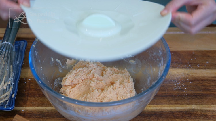 Image of Cover the dough and chill it in the freezer for 20 minutes or until firm and non-stick.