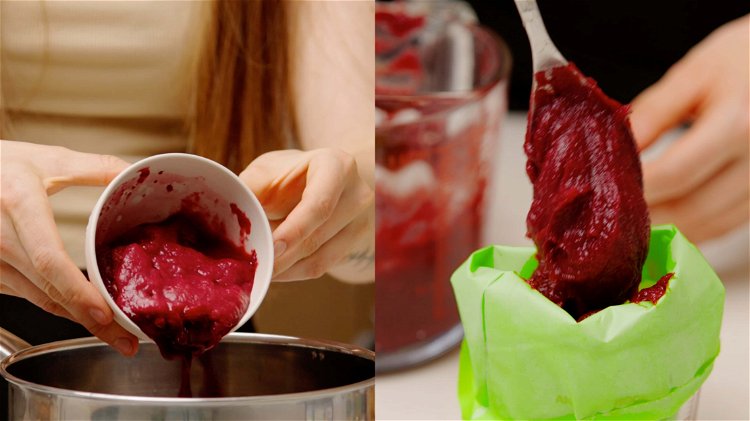 Image of Mix the cherries, sugar, agar, and lemon juice, then heat...